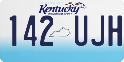 KY license plate 142UJH