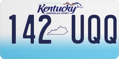 KY license plate 142UQQ
