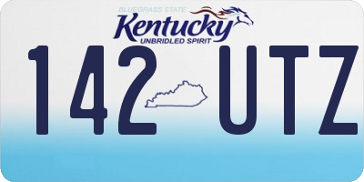 KY license plate 142UTZ