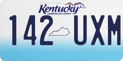 KY license plate 142UXM