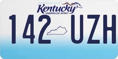 KY license plate 142UZH