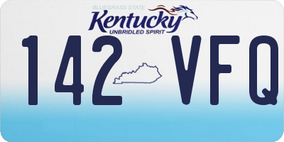 KY license plate 142VFQ