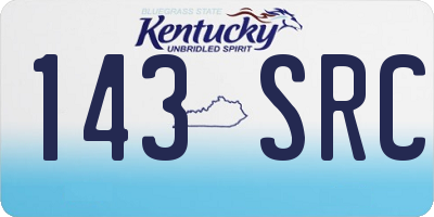 KY license plate 143SRC
