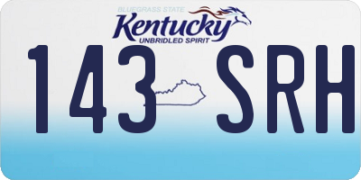 KY license plate 143SRH