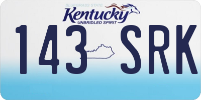 KY license plate 143SRK