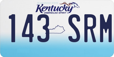 KY license plate 143SRM