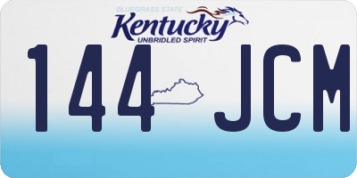 KY license plate 144JCM