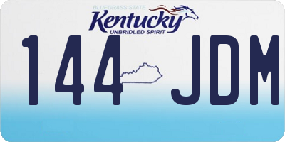 KY license plate 144JDM
