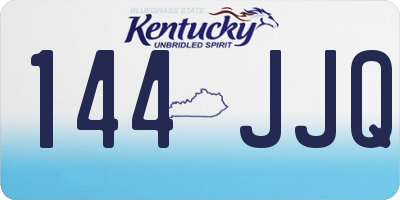 KY license plate 144JJQ
