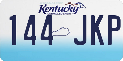 KY license plate 144JKP