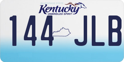 KY license plate 144JLB