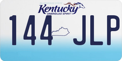 KY license plate 144JLP