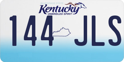 KY license plate 144JLS