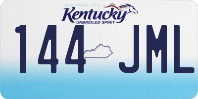 KY license plate 144JML