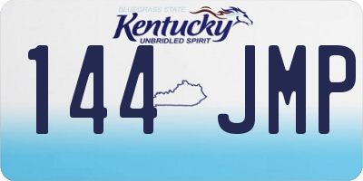 KY license plate 144JMP