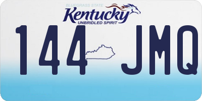 KY license plate 144JMQ
