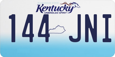 KY license plate 144JNI