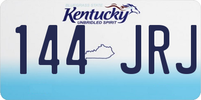 KY license plate 144JRJ