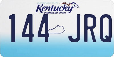 KY license plate 144JRQ