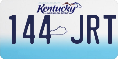 KY license plate 144JRT