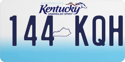 KY license plate 144KQH