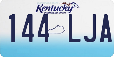 KY license plate 144LJA