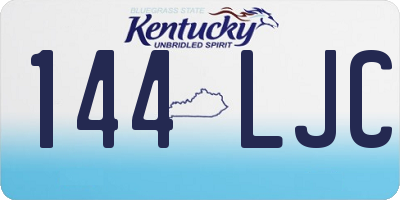 KY license plate 144LJC