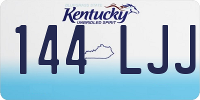 KY license plate 144LJJ