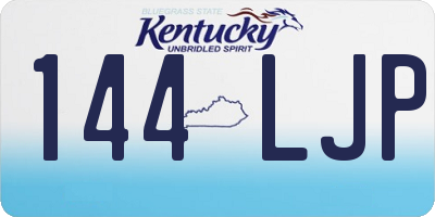 KY license plate 144LJP