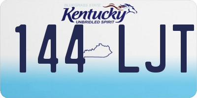 KY license plate 144LJT