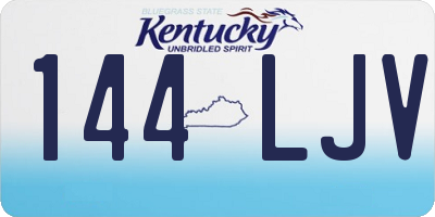 KY license plate 144LJV