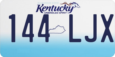 KY license plate 144LJX