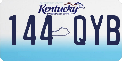 KY license plate 144QYB