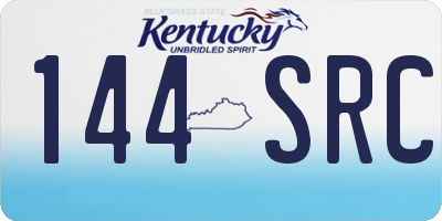 KY license plate 144SRC