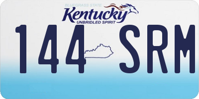 KY license plate 144SRM