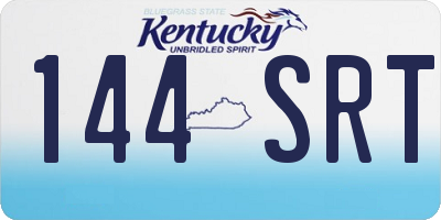 KY license plate 144SRT
