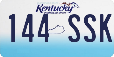 KY license plate 144SSK