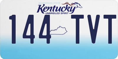 KY license plate 144TVT