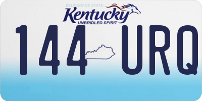 KY license plate 144URQ