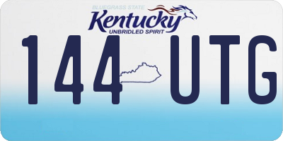 KY license plate 144UTG