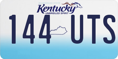 KY license plate 144UTS