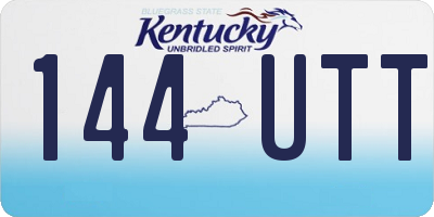 KY license plate 144UTT