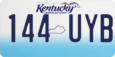 KY license plate 144UYB