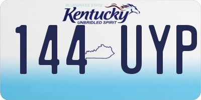 KY license plate 144UYP