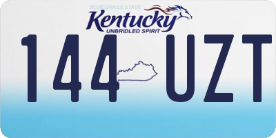 KY license plate 144UZT