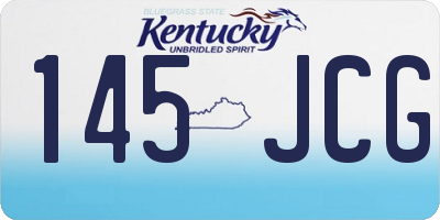 KY license plate 145JCG