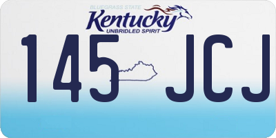 KY license plate 145JCJ