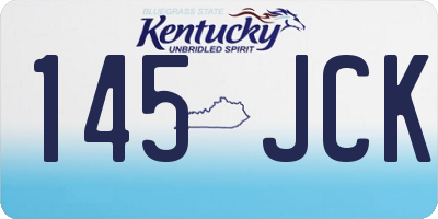 KY license plate 145JCK