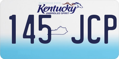 KY license plate 145JCP