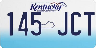 KY license plate 145JCT